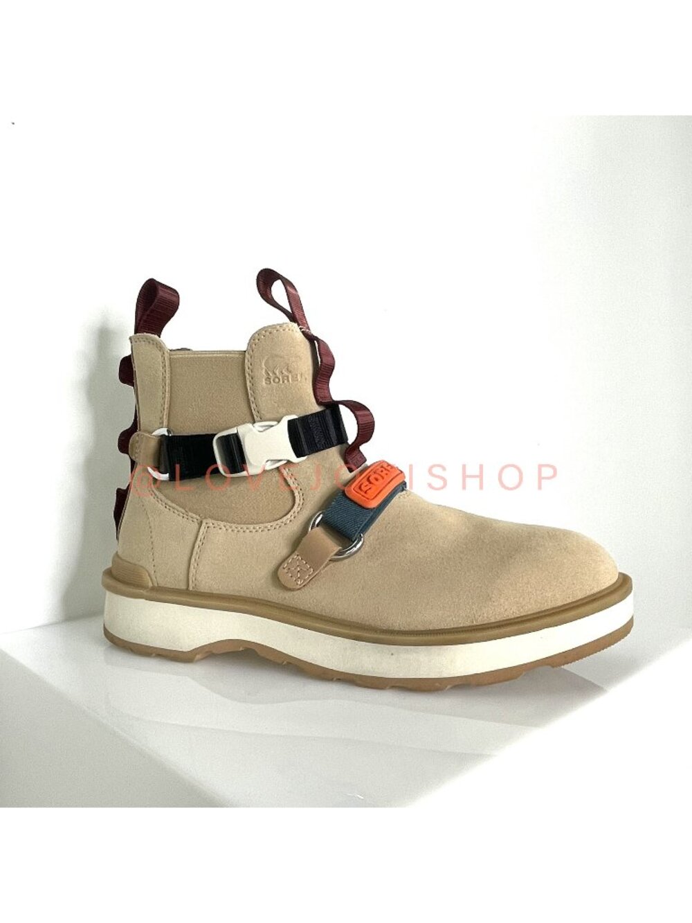 Bohemian | Sorel for Free People Waterproof Suede Hiking Boot | Utility Buckles